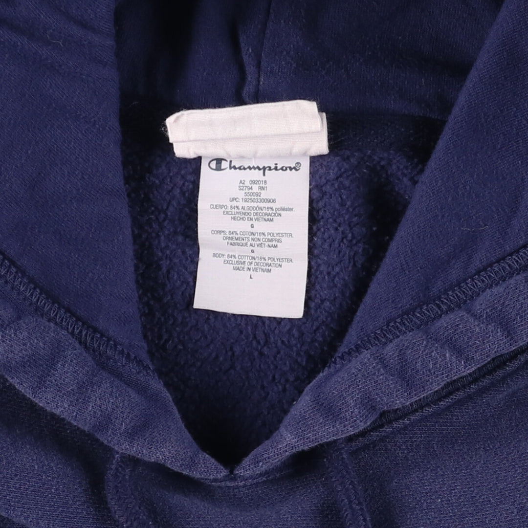 Champion REVERSE WEAVE Reverse Weave Sweat Pullover Hoodie Men's L size cotton navy blue type Vintage Second Hand