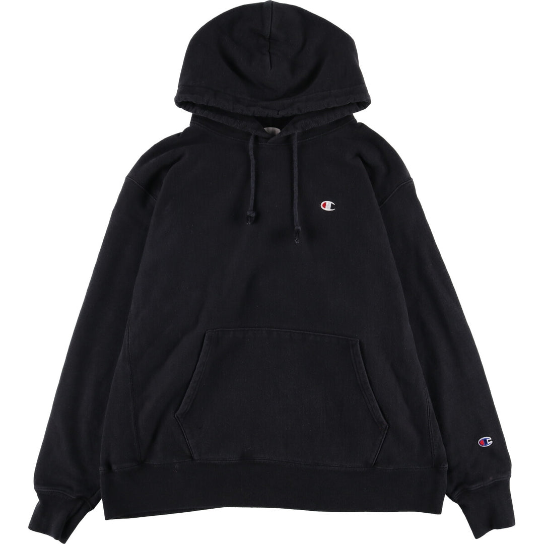 Champion REVERSE WEAVE Reverse Weave Sweat Pullover Hoodie Men's XL unclear black type Vintage Second Hand