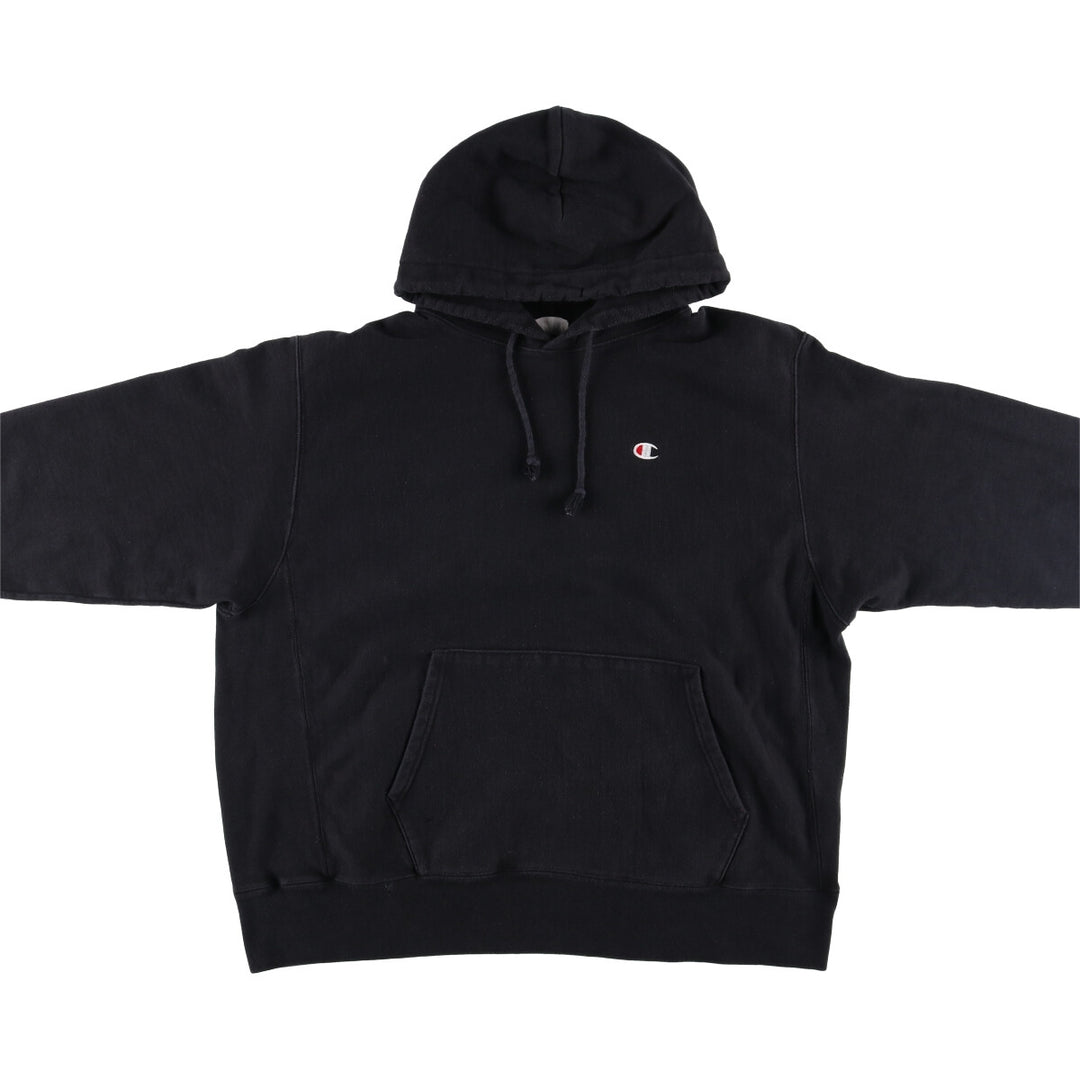 Champion REVERSE WEAVE Reverse Weave Sweat Pullover Hoodie Men's XL unclear black type Vintage Second Hand