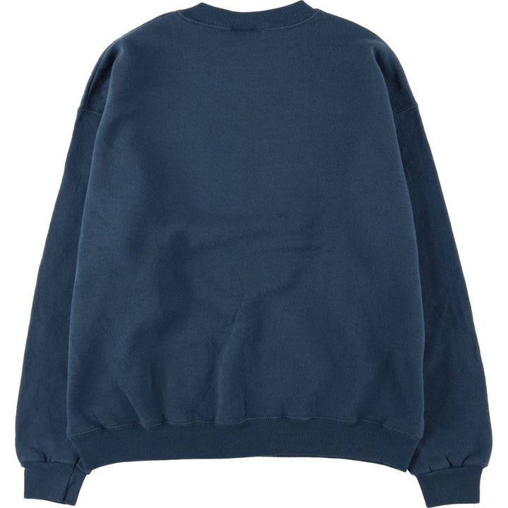 Vintage Lee Heavyweight One-Point Logo Sweatshirt from the 1990s, Made in USA, Men's Size L cotton blue type Vintage Second Hand
