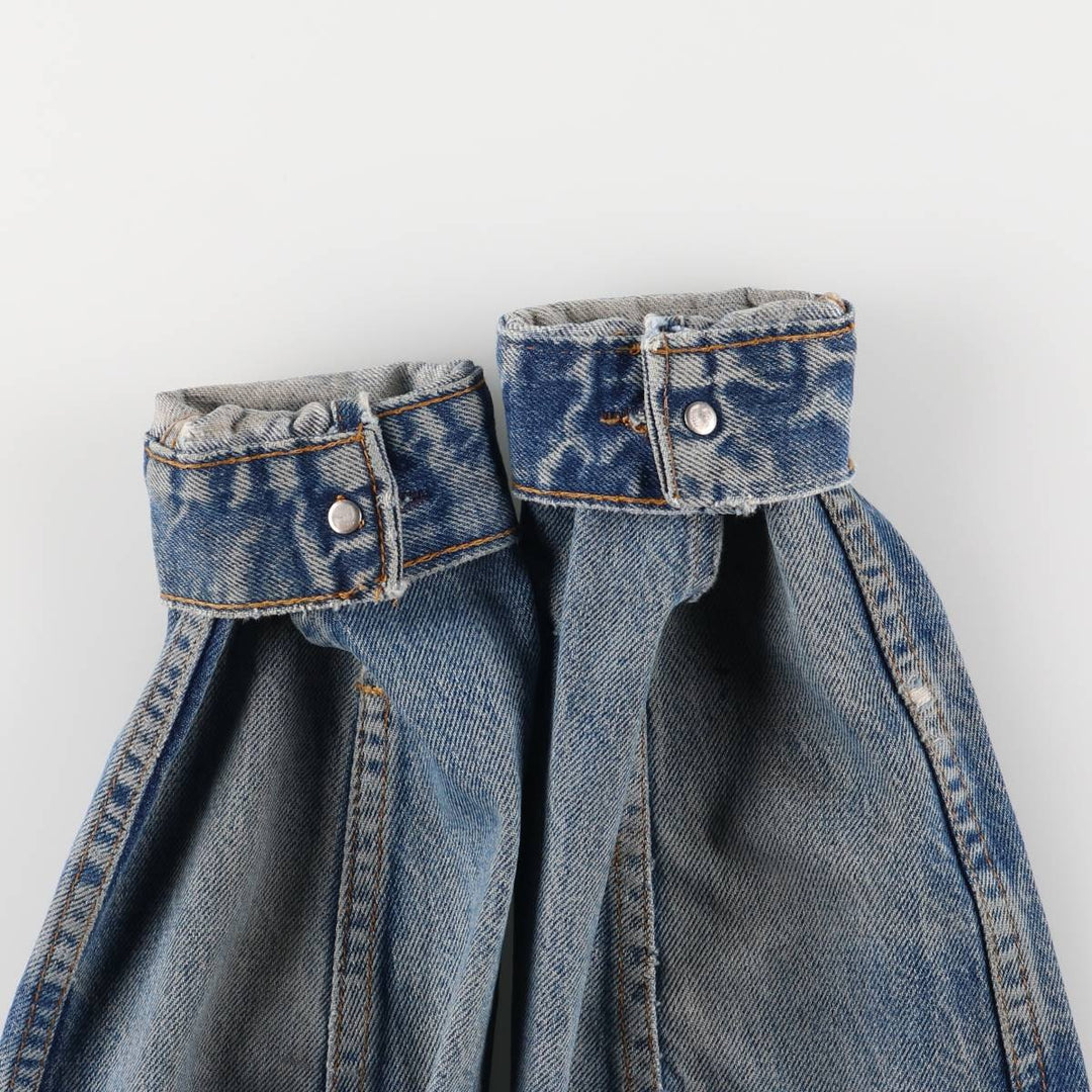 1980'S Levi's 70506-0216 Stars and Stripes Iron Maiden Custom Denim Jacket, Made in USA, Men's Size Small unclear blue type Vintage Second Hand