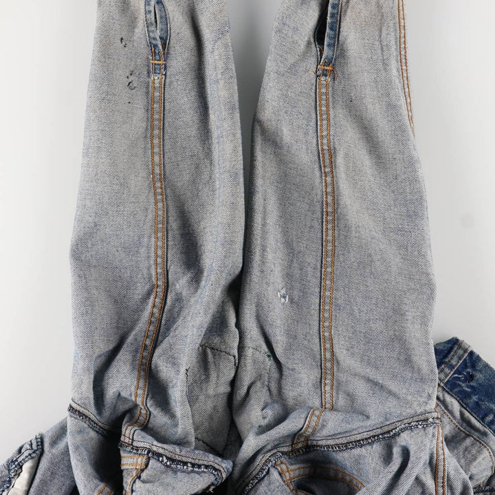 1980'S Levi's 70506-0216 Stars and Stripes Iron Maiden Custom Denim Jacket, Made in USA, Men's Size Small unclear blue type Vintage Second Hand