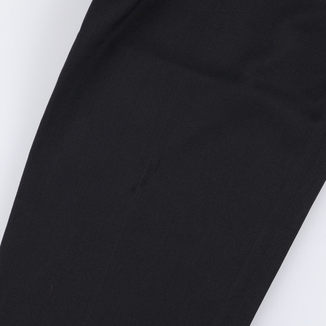 Bachrach Three-Tuck Slacks, Made in USA, Men's, Size W35 unclear black type Vintage Second Hand