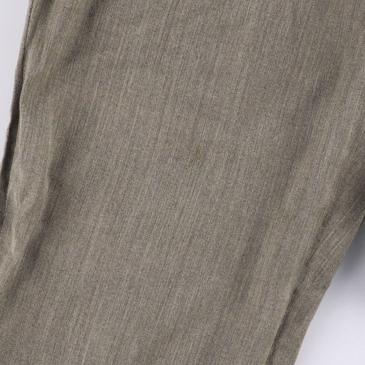 Perry Ellis Three-Tuck Slacks, Men's, Size W34 unclear gray type Vintage Second Hand