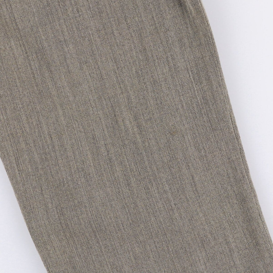 Perry Ellis Three-Tuck Slacks, Men's, Size W34 unclear gray type Vintage Second Hand