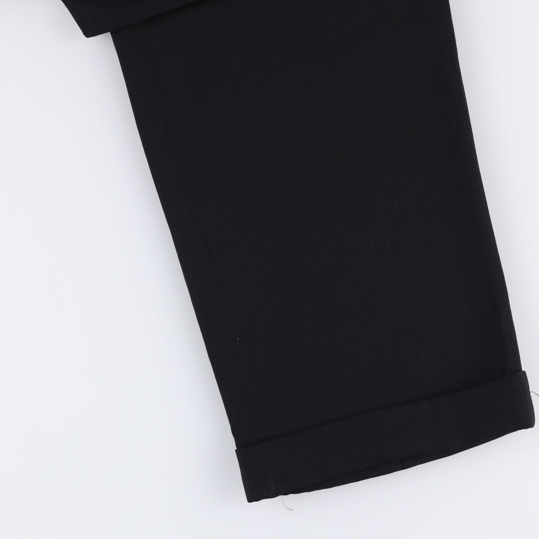 BACHRACH Two-pleat Slacks, Made in Italy, Men's, Size W33 unclear black type Vintage Second Hand