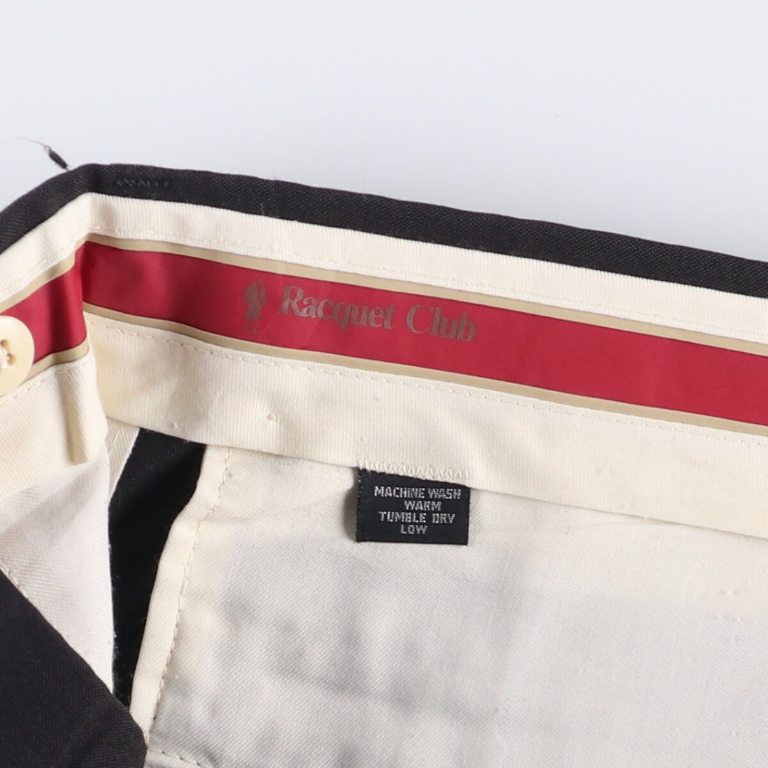 Racquet Club Vintage Men's Wool Pants and Slacks, Size W34 unclear black type Vintage Second Hand