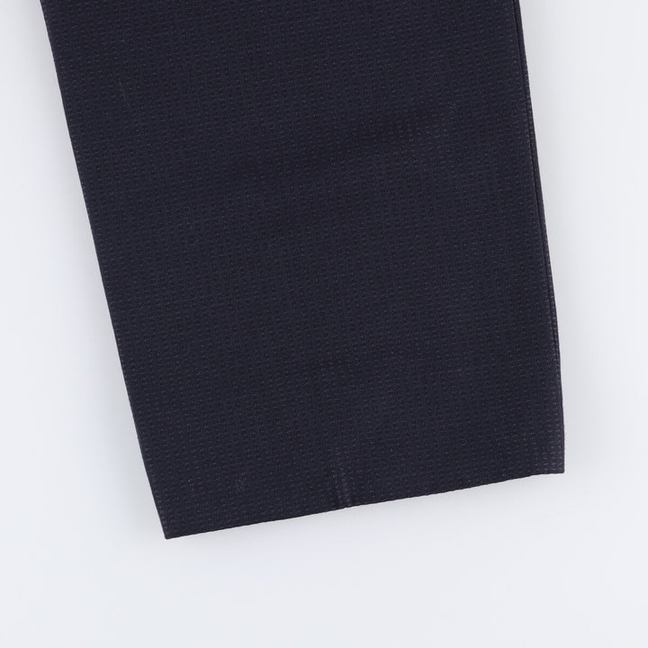 PIETRO PERETTI All-Over Print Two-Pleated Wool Pants, Men's Size 34 wool navy blue type Vintage Second Hand