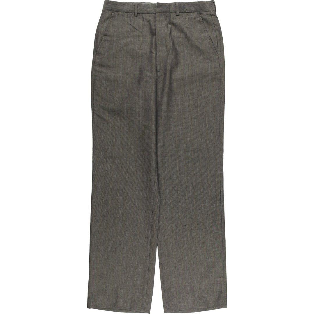 90'S Towncraft Striped Pattern Slacks, Men's, Size W32, Vintage unclear gray type Vintage Second Hand
