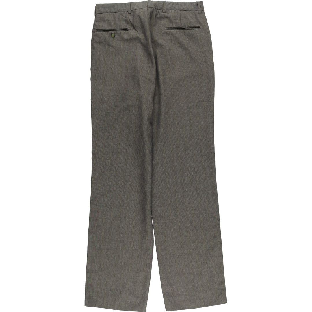 90'S Towncraft Striped Pattern Slacks, Men's, Size W32, Vintage unclear gray type Vintage Second Hand