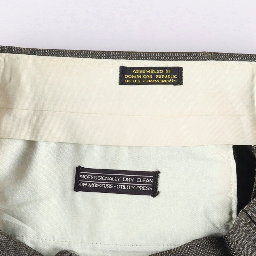 90'S Towncraft Striped Pattern Slacks, Men's, Size W32, Vintage unclear gray type Vintage Second Hand