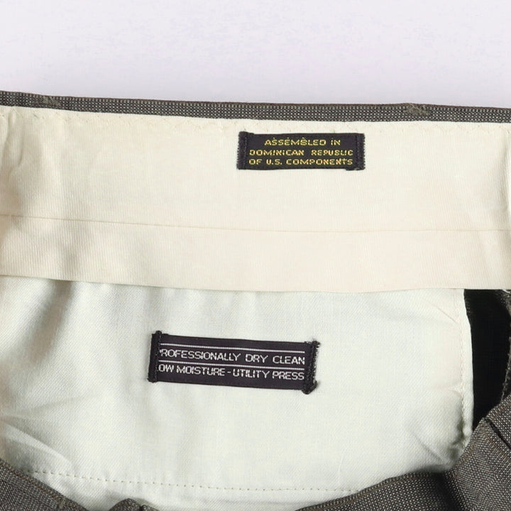 90'S Towncraft Striped Pattern Slacks, Men's, Size W32, Vintage unclear gray type Vintage Second Hand