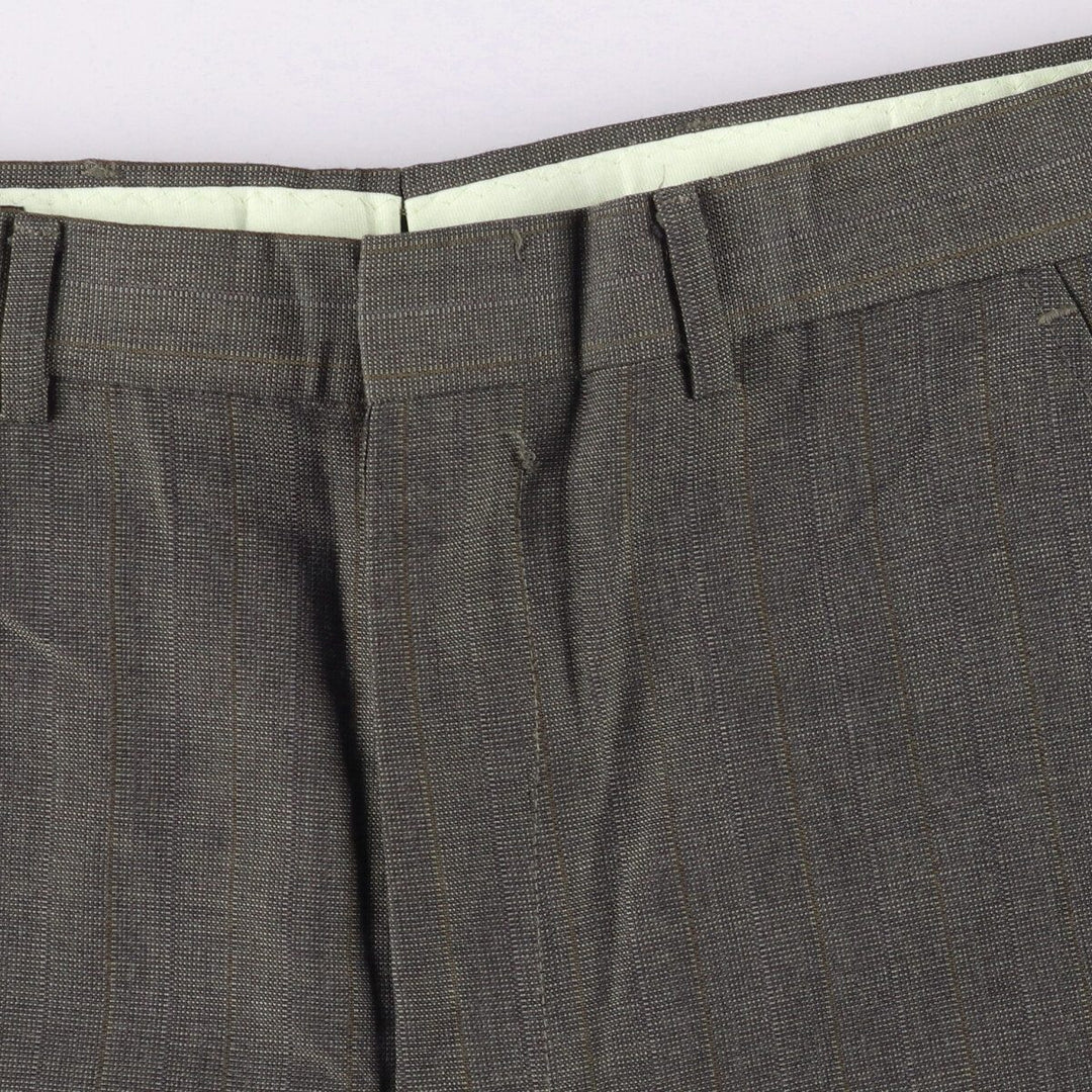 90'S Towncraft Striped Pattern Slacks, Men's, Size W32, Vintage unclear gray type Vintage Second Hand