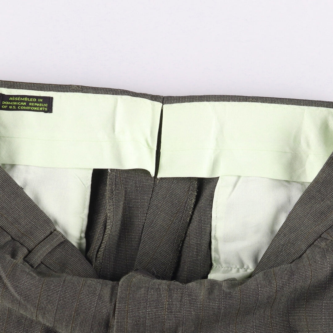 90'S Towncraft Striped Pattern Slacks, Men's, Size W32, Vintage unclear gray type Vintage Second Hand