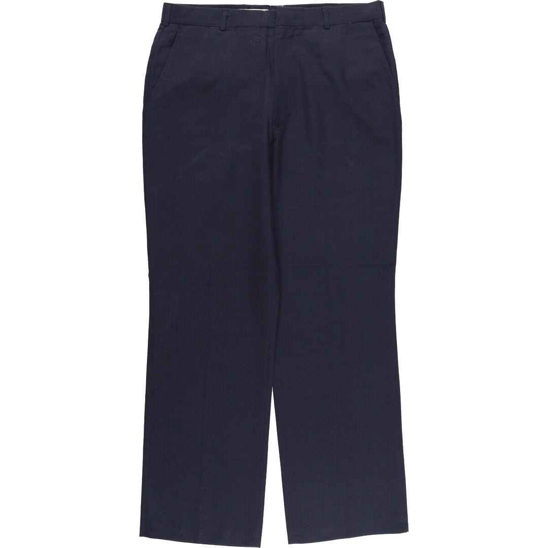 AUSTIN MANOR Men's Slacks, Size W35 unclear navy blue type Vintage Second Hand