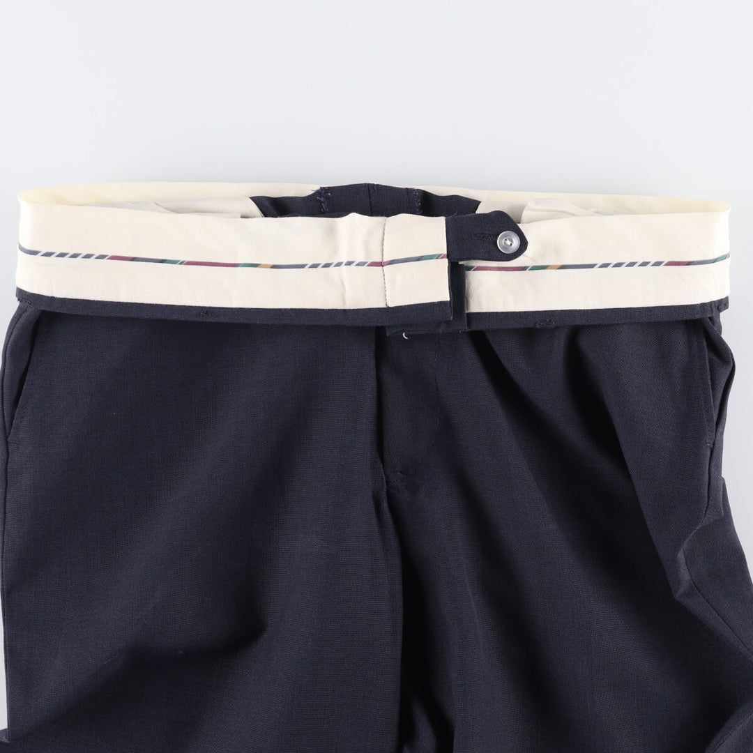 AUSTIN MANOR Men's Slacks, Size W35 unclear navy blue type Vintage Second Hand