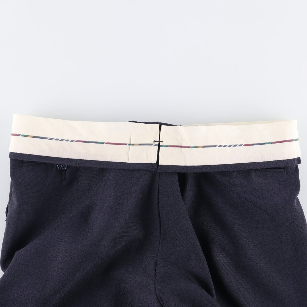 AUSTIN MANOR Men's Slacks, Size W35 unclear navy blue type Vintage Second Hand