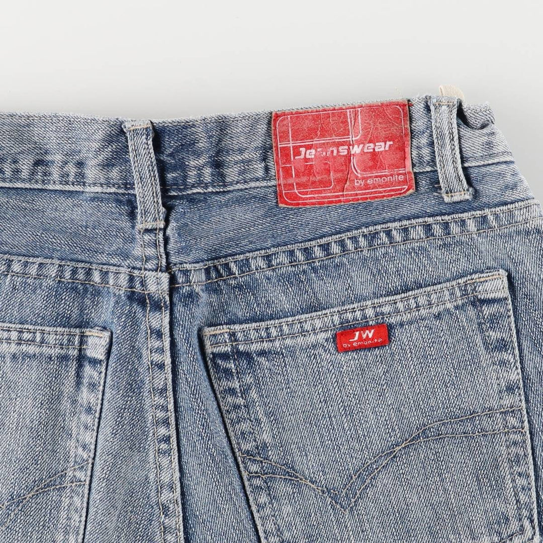 emonite Jeanswear Flare Cut Denim Pants, Women's Size L (W29) cotton blue type Vintage Second Hand