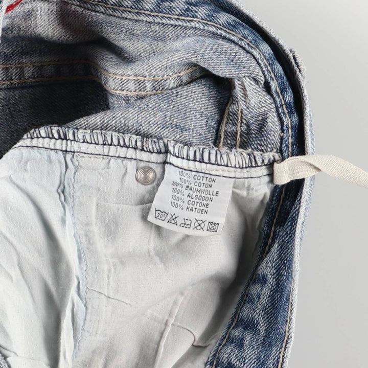 emonite Jeanswear Flare Cut Denim Pants, Women's Size L (W29) cotton blue type Vintage Second Hand