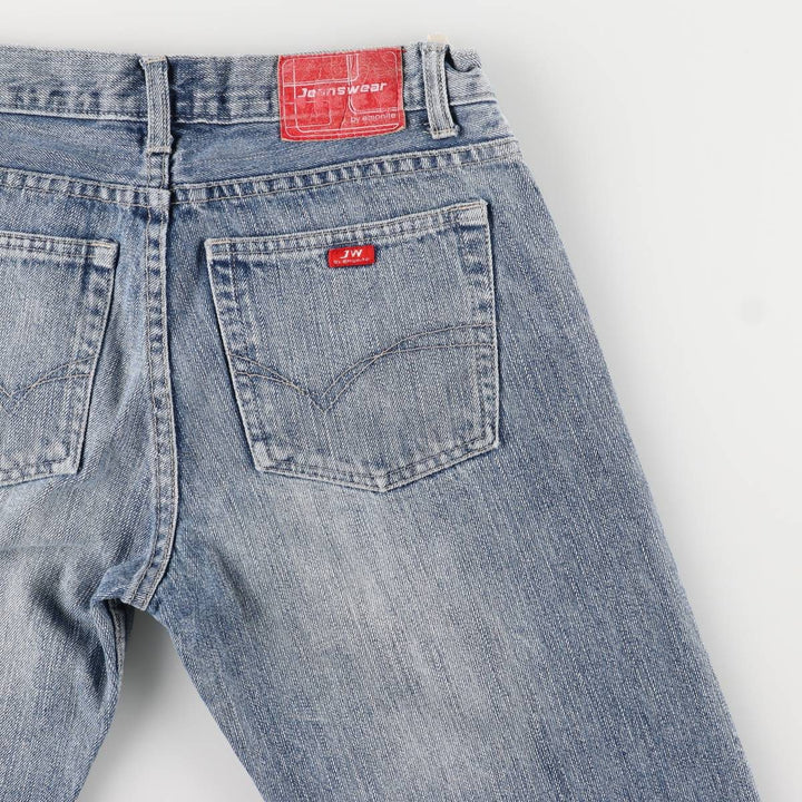 emonite Jeanswear Flare Cut Denim Pants, Women's Size L (W29) cotton blue type Vintage Second Hand