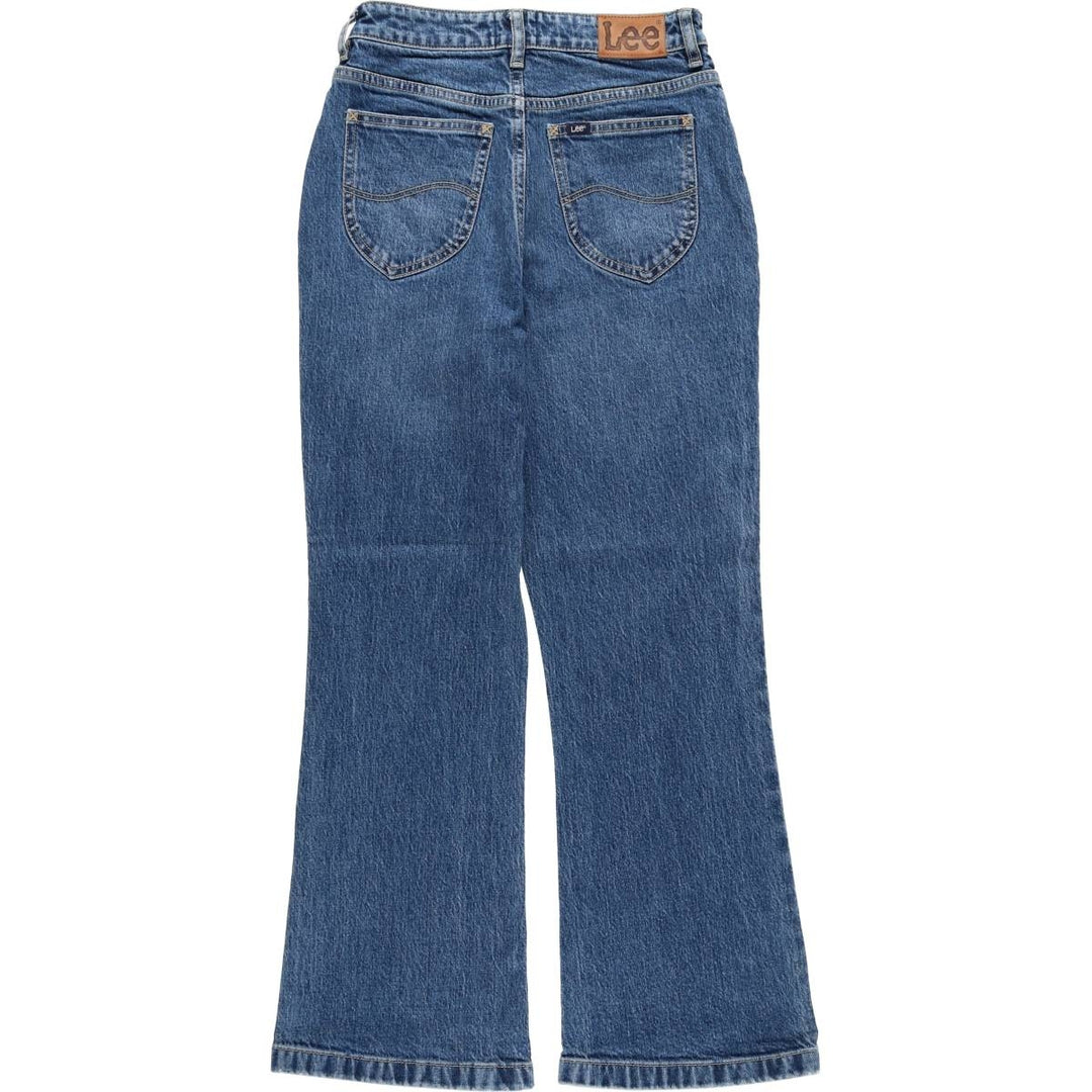 Lee High-Waisted Flare-Cut Denim Pants, Women's Size M (W26) cotton blue type Vintage Second Hand