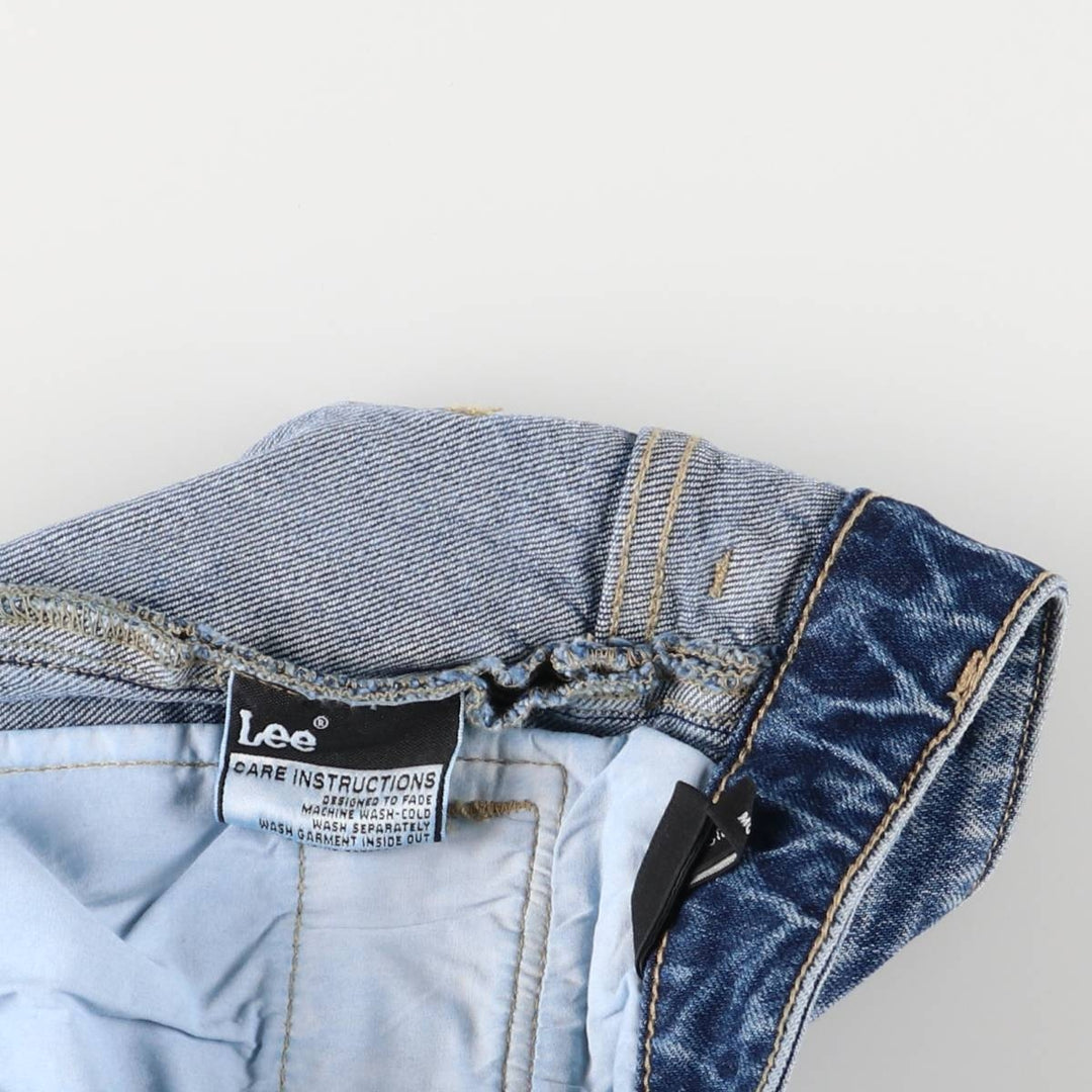 Lee High-Waisted Flare-Cut Denim Pants, Women's Size M (W26) cotton blue type Vintage Second Hand