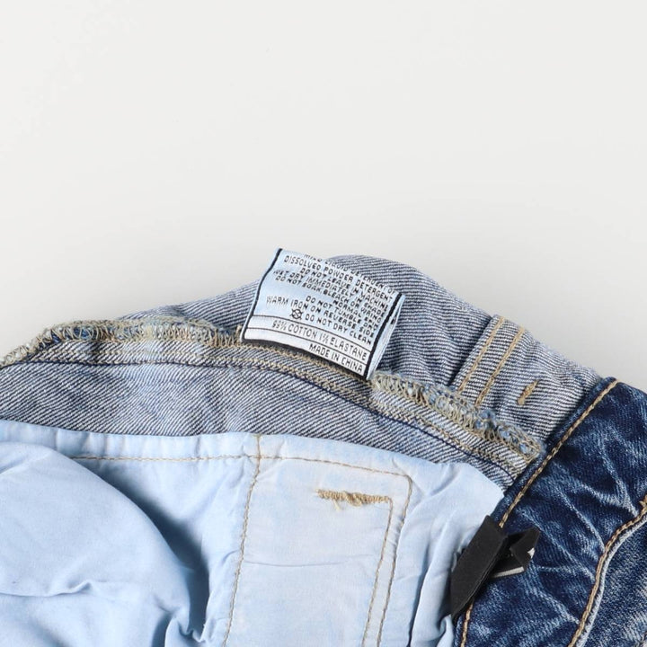 Lee High-Waisted Flare-Cut Denim Pants, Women's Size M (W26) cotton blue type Vintage Second Hand