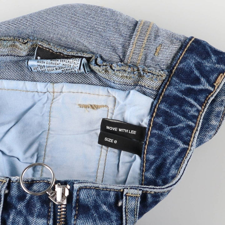 Lee High-Waisted Flare-Cut Denim Pants, Women's Size M (W26) cotton blue type Vintage Second Hand