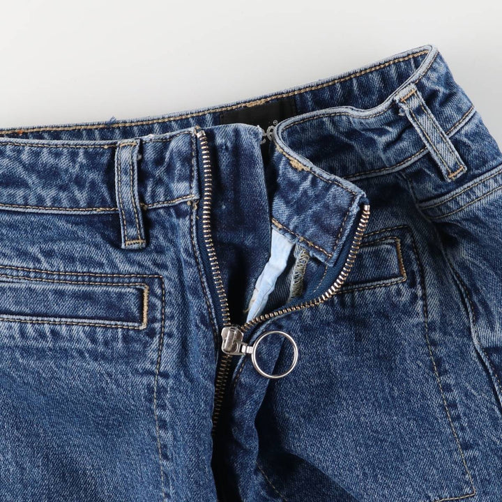 Lee High-Waisted Flare-Cut Denim Pants, Women's Size M (W26) cotton blue type Vintage Second Hand