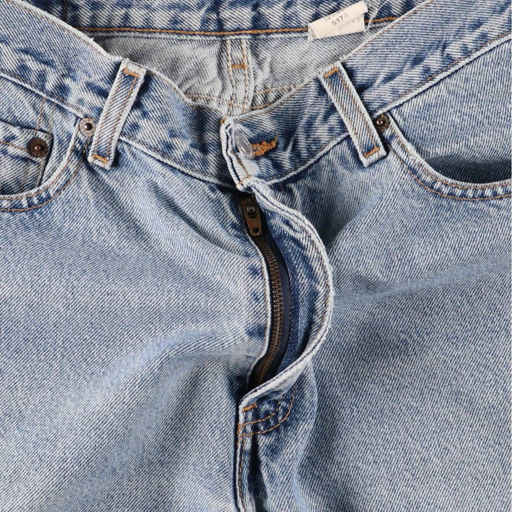 2000'S Levi's 517 Flare Cut Denim Pants, Women's XL (W32) cotton blue type Vintage Second Hand