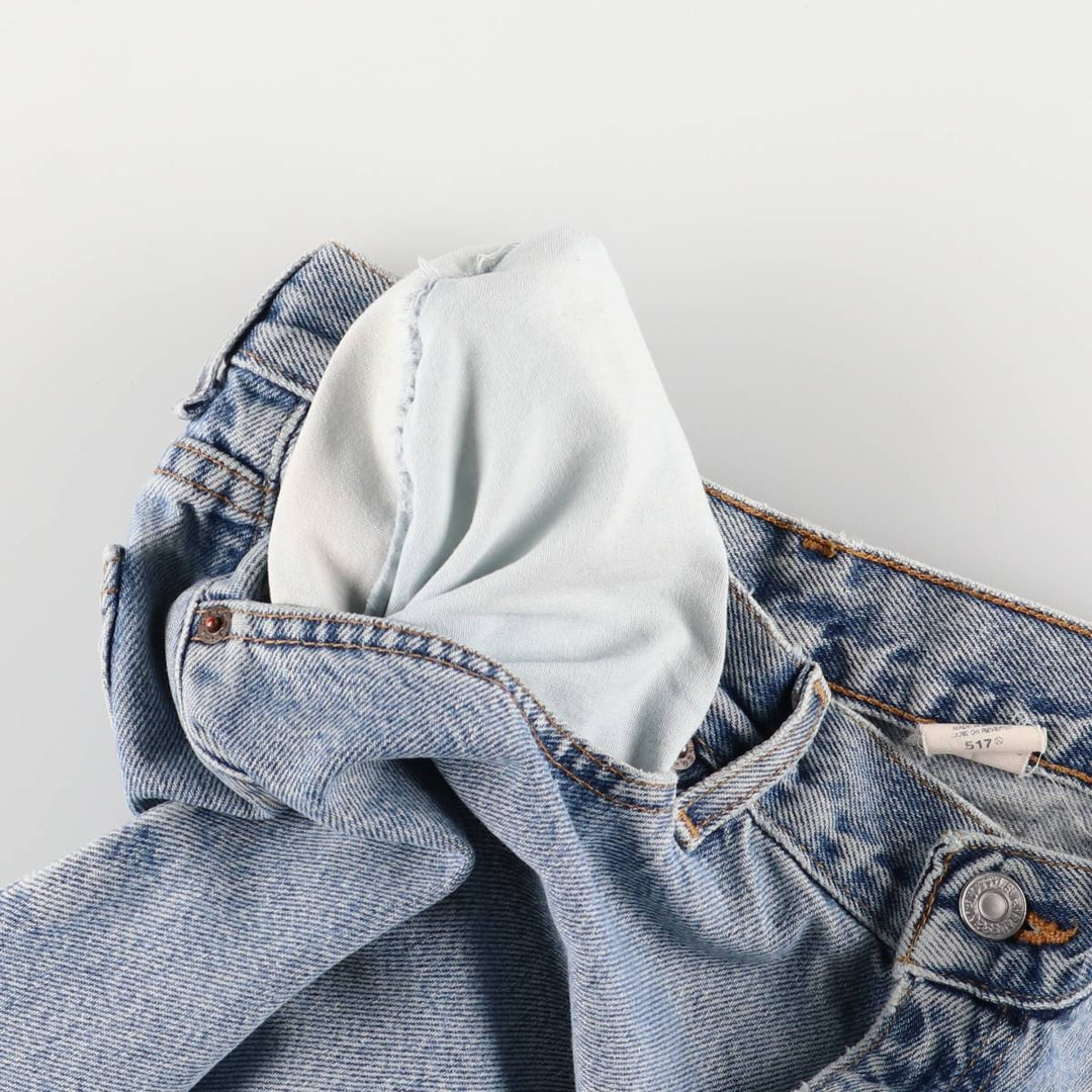 2000'S Levi's 517 Flare Cut Denim Pants, Women's XL (W32) cotton blue type Vintage Second Hand