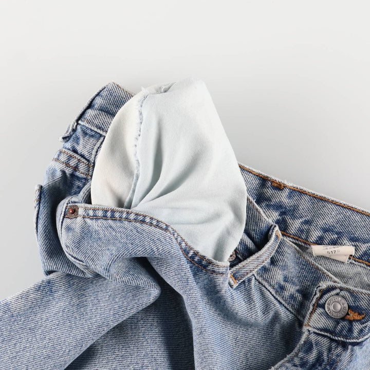 2000'S Levi's 517 Flare Cut Denim Pants, Women's XL (W32) cotton blue type Vintage Second Hand