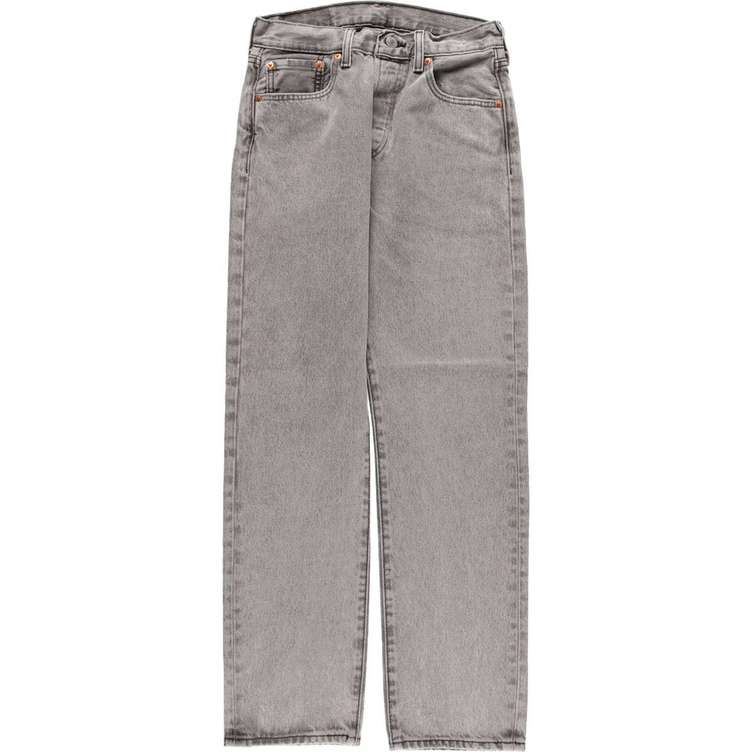 Levi's 501 Black Denim Straight Leg Denim Pants, Women's Size L (W29) cotton black type Vintage Second Hand