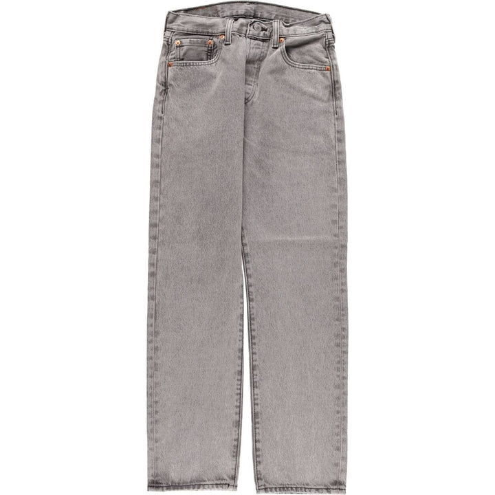 Levi's 501 Black Denim Straight Leg Denim Pants, Women's Size L (W29) cotton black type Vintage Second Hand