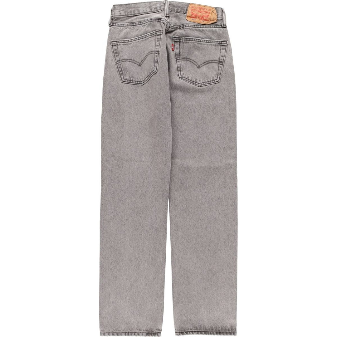 Levi's 501 Black Denim Straight Leg Denim Pants, Women's Size L (W29) cotton black type Vintage Second Hand