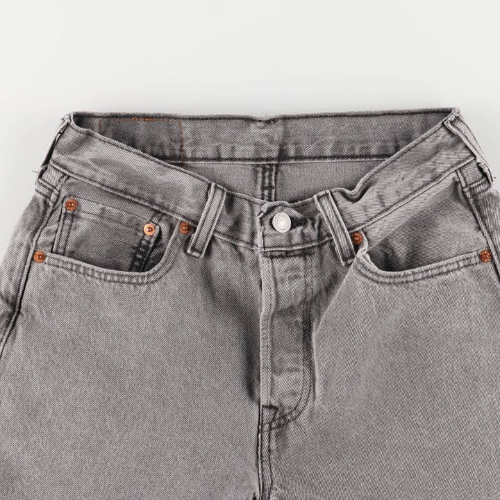 Levi's 501 Black Denim Straight Leg Denim Pants, Women's Size L (W29) cotton black type Vintage Second Hand