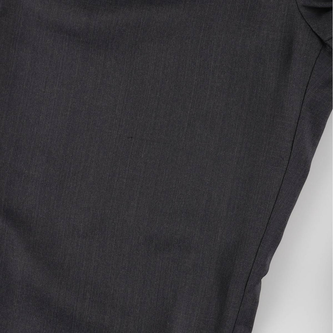 Pierre Cardin Two-pleat Slacks, Women's Size L (W29) polyester Charcoal Vintage Second Hand