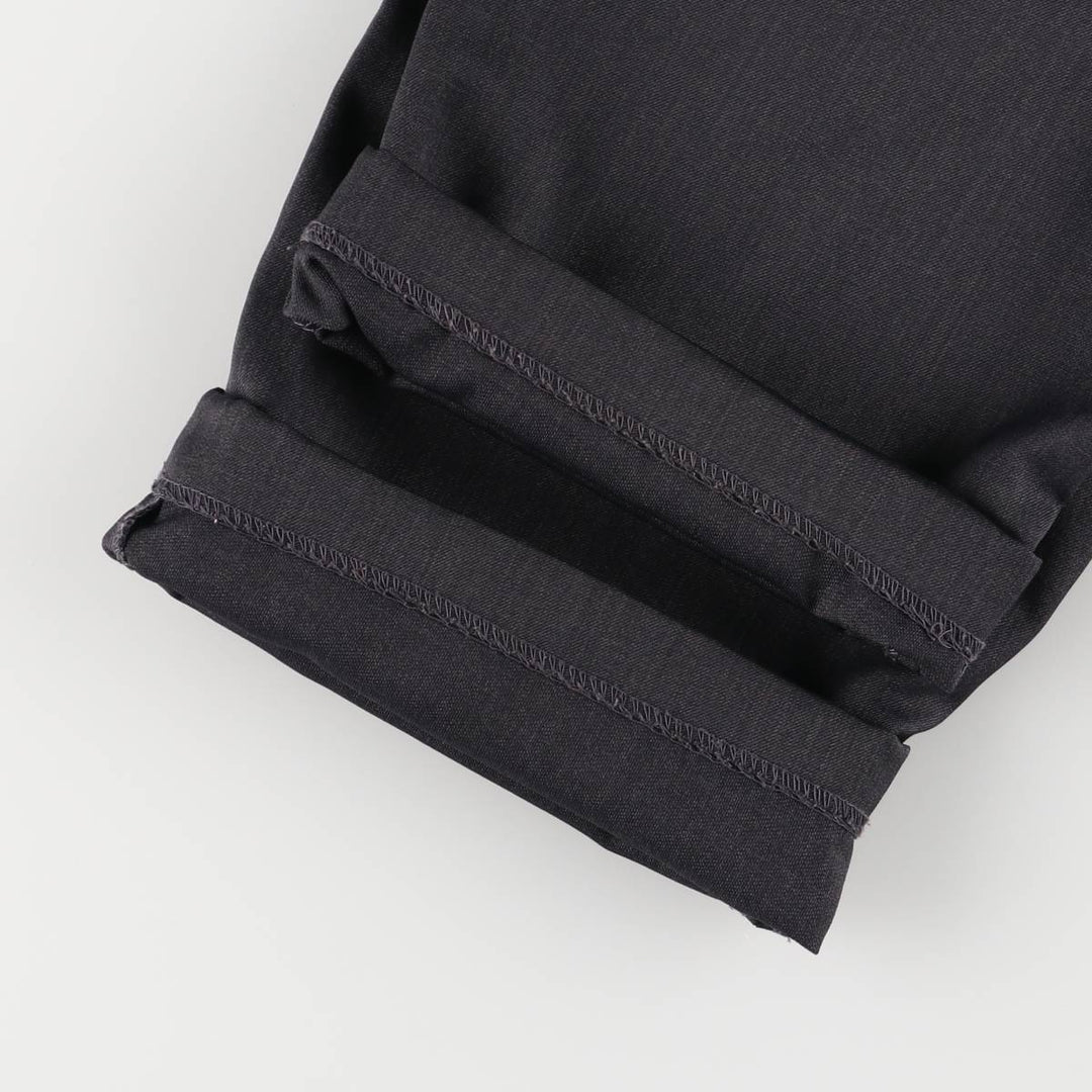 Pierre Cardin Two-pleat Slacks, Women's Size L (W29) polyester Charcoal Vintage Second Hand