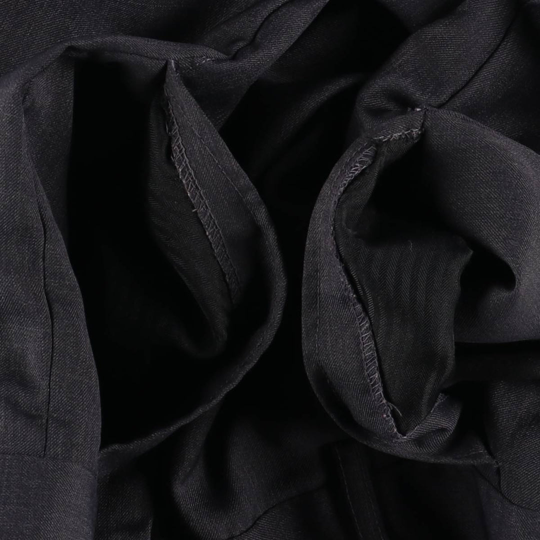 Pierre Cardin Two-pleat Slacks, Women's Size L (W29) polyester Charcoal Vintage Second Hand