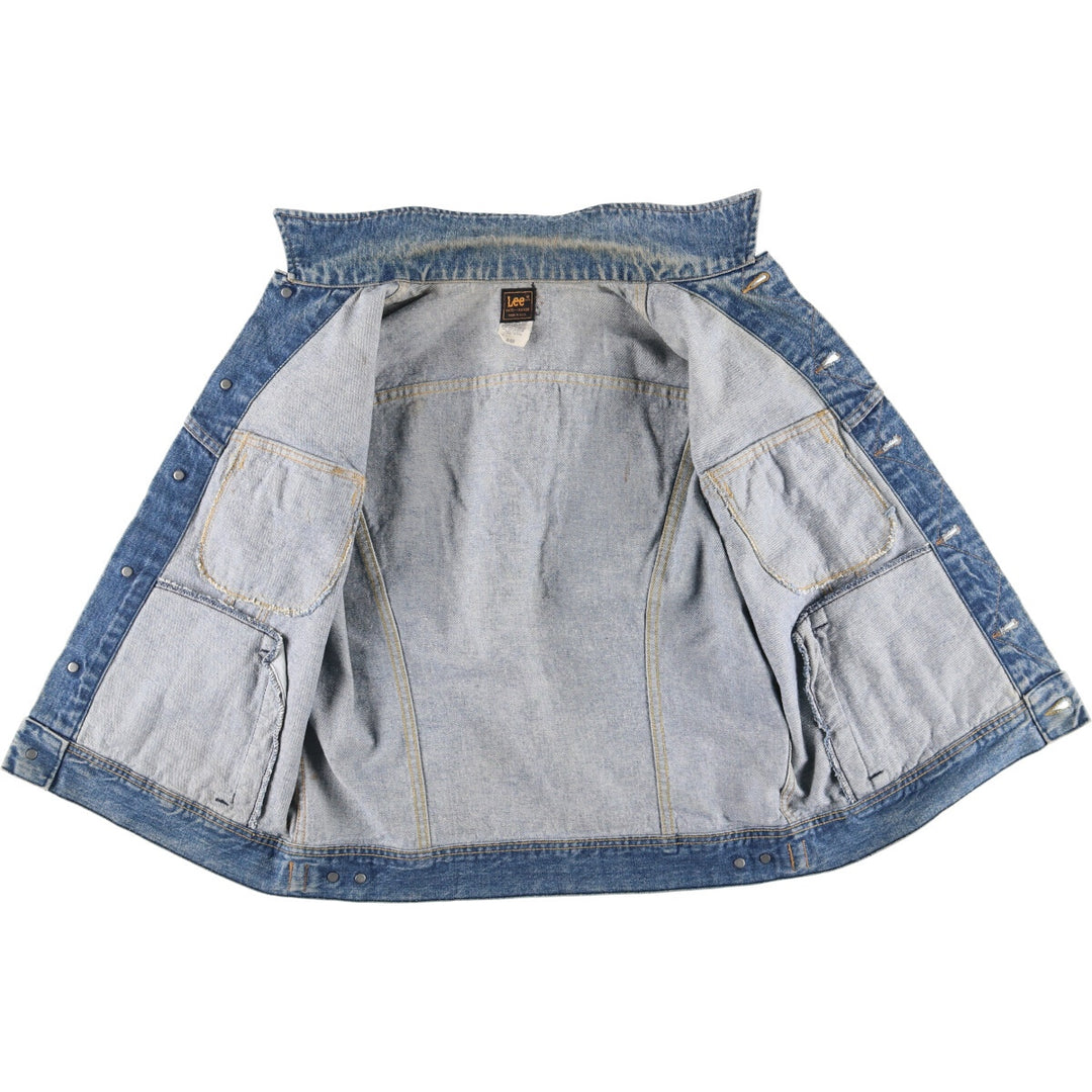 Vintage 90'S Lee Riders cut-off denim vest, made in the USA, size L, men's cotton blue type Vintage Second Hand