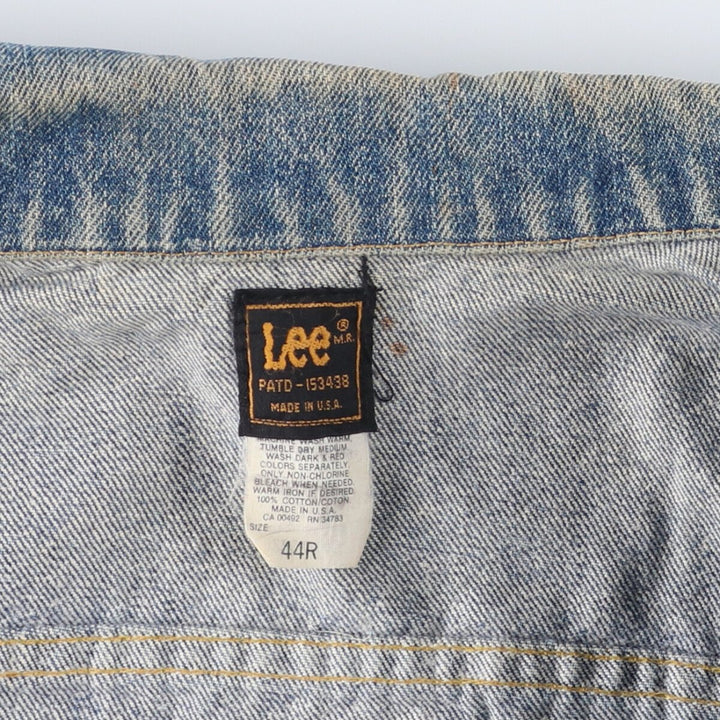Vintage 90'S Lee Riders cut-off denim vest, made in the USA, size L, men's cotton blue type Vintage Second Hand