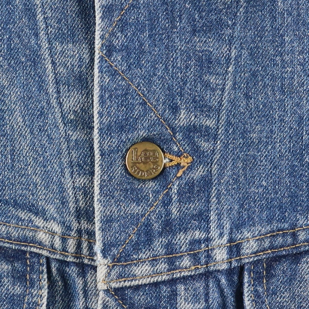 Vintage 90'S Lee Riders cut-off denim vest, made in the USA, size L, men's cotton blue type Vintage Second Hand