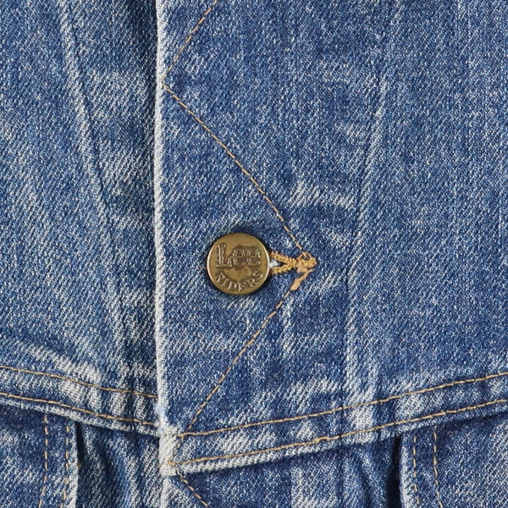Vintage 90'S Lee Riders cut-off denim vest, made in the USA, size L, men's cotton blue type Vintage Second Hand