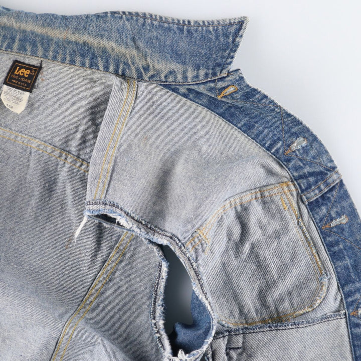 Vintage 90'S Lee Riders cut-off denim vest, made in the USA, size L, men's cotton blue type Vintage Second Hand