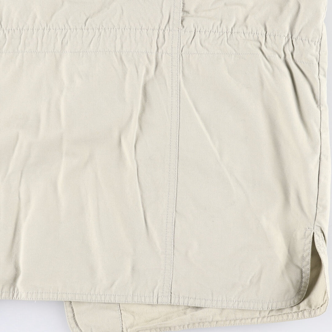 Eddie Bauer Hunting Vest, Men's Size L cotton Beige type Vintage Second Hand