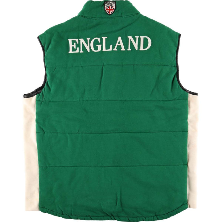 Ralph Lauren POLO by Ralph Lauren padded vest, men's size XXL cotton green type Vintage Second Hand