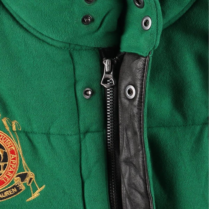 Ralph Lauren POLO by Ralph Lauren padded vest, men's size XXL cotton green type Vintage Second Hand