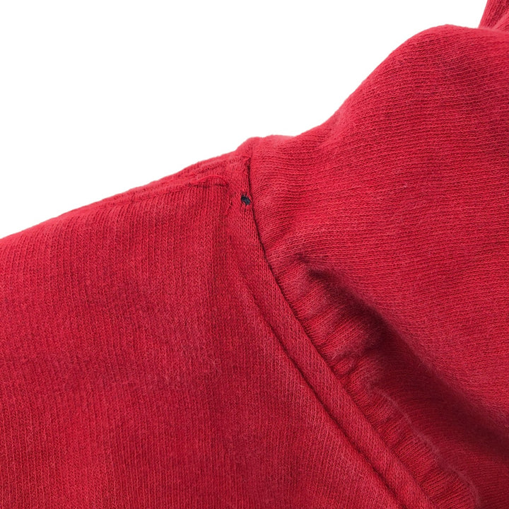 Vintage 90'S Ralph Lauren Chaps full-zip sweatshirt hoodie, size XXL, men's cotton red type Vintage Second Hand