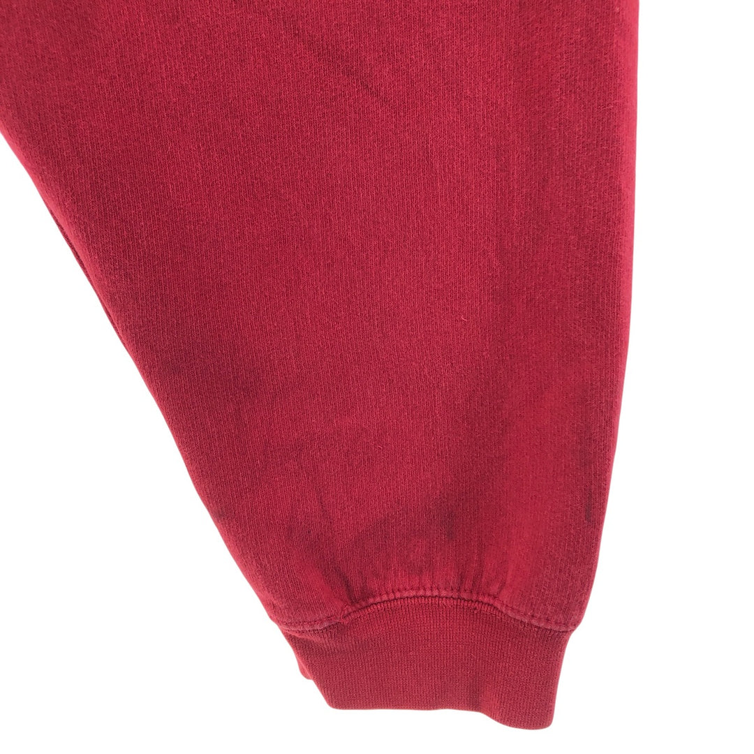 Vintage 90'S Ralph Lauren Chaps full-zip sweatshirt hoodie, size XXL, men's cotton red type Vintage Second Hand
