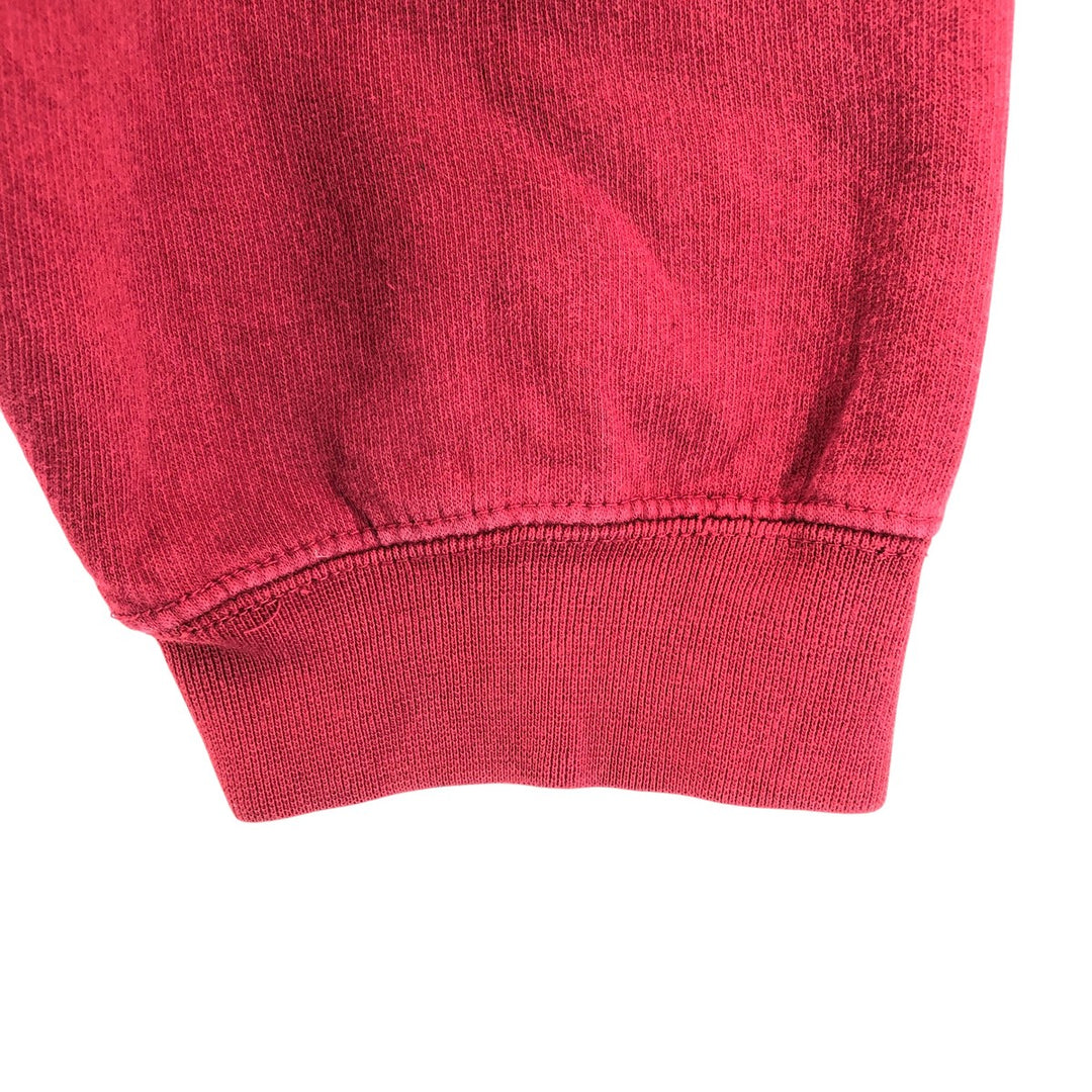 Vintage 90'S Ralph Lauren Chaps full-zip sweatshirt hoodie, size XXL, men's cotton red type Vintage Second Hand